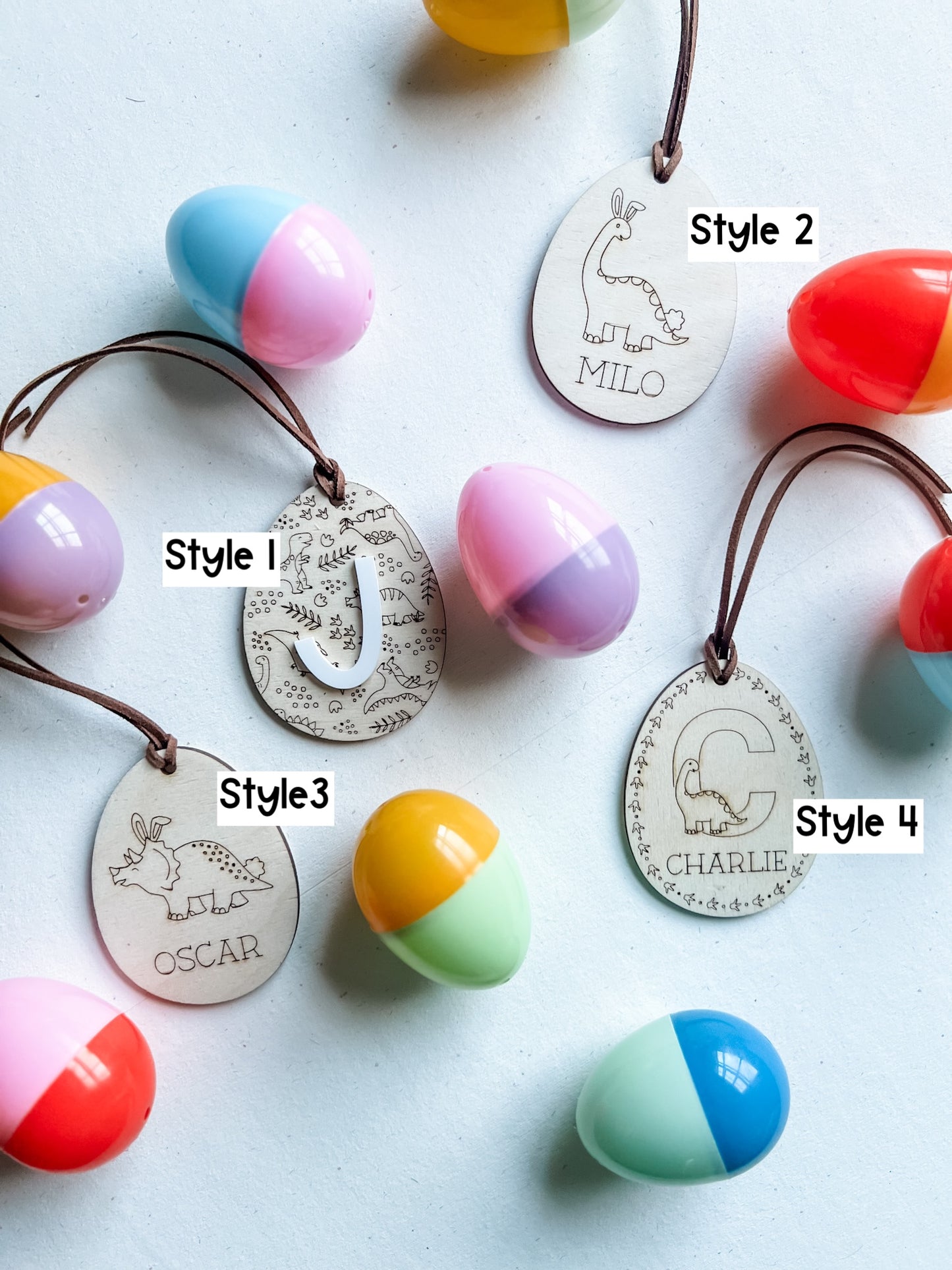 Dino Bunny Easter Tag