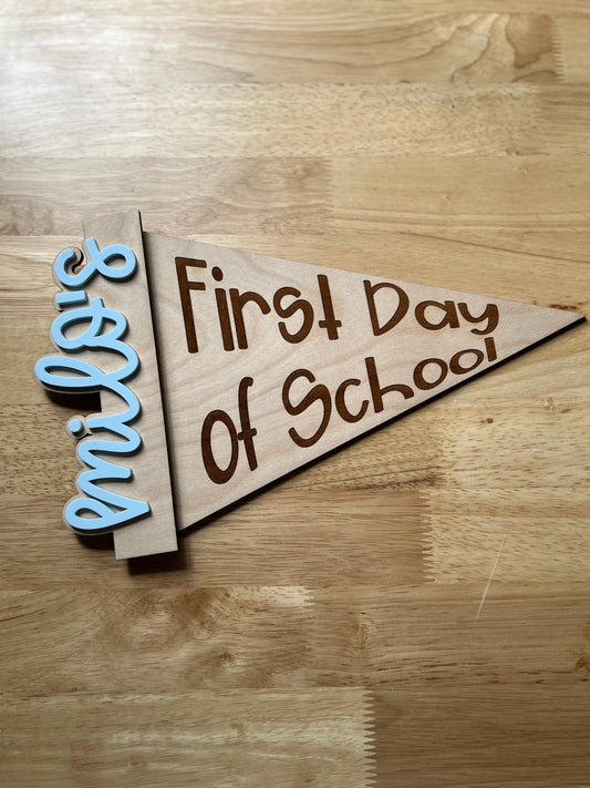 First/Last Day of School Pennant