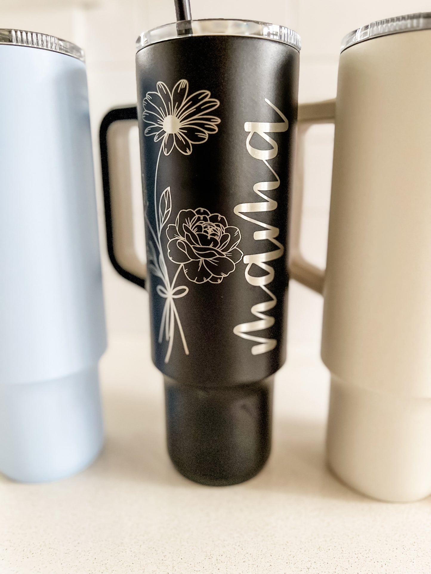 Birth Flower Tumbler