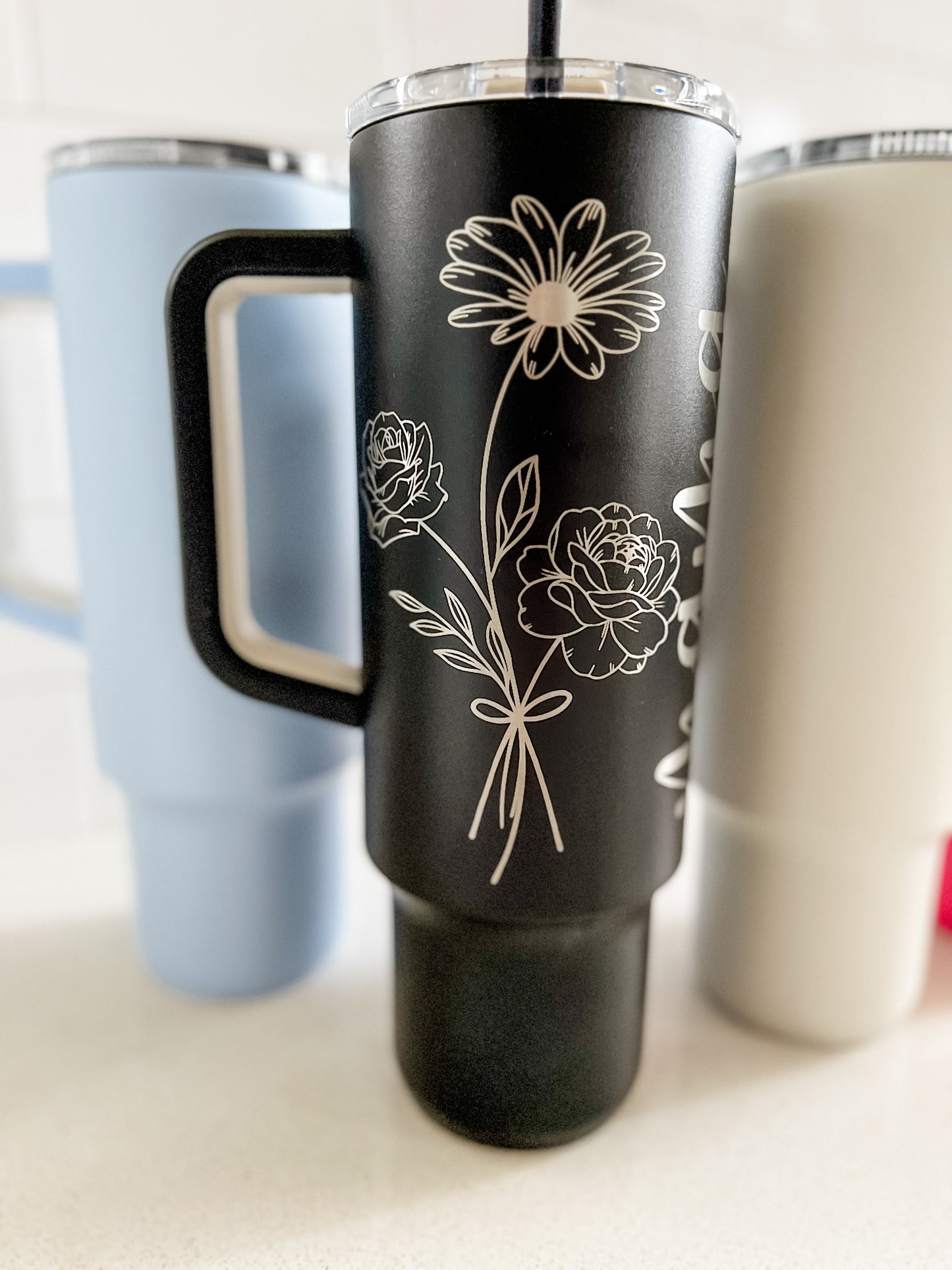 Birth Flower Tumbler